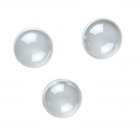 Three glossy spheres arranged artistically on a transparent background. png