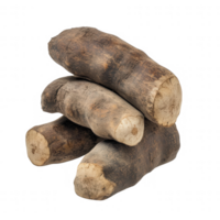 Stacked yams showcasing the natural texture and color of fresh root vegetables. png