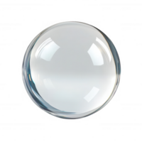 A realistic soap bubble reflecting light with soft reflections and shadows. png