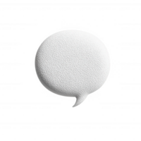 A minimalist speech bubble icon for communication and dialogue design. png