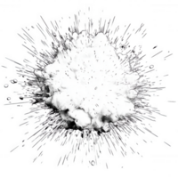 An explosion of white powder creates dynamic and textured visual effects. png