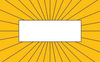 Illustration line sunburst retro with blank space in center vector