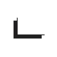 Logo square overlapping unique design with blank background vector