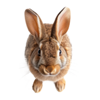 above perspective view of a Rabbit on a transparent background png