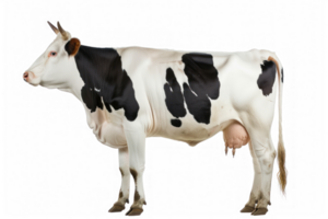cow with spotted horns side view isolated on transparent background png