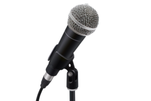 microphone hanging from ceiling, transparent background png