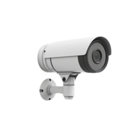 closeup of a single security camera isolate on transparent background png