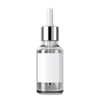 Small Dropper Bottle with a pipette and blank isolate on transparent background png
