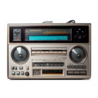 an old radio is shown on a transparent background png