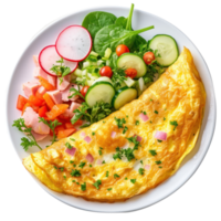 I need a picture of an egg omelet isolate on transparent background png