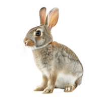 full body view of a Rabbit on a transparent background png