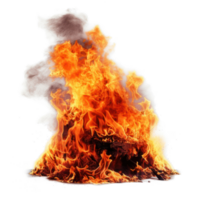 Fire elevation side view , isolated on transparent background png