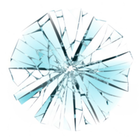 Broken glass isolated on a transparent background png