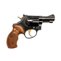 a revolver on a transparent background png