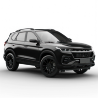 presentation of a black SUV type car, transparent background png