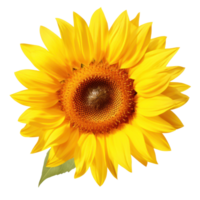 sunflower clipart isolate on transparent background png