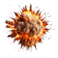 An explosion isolated on transparent background png