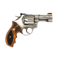 a revolver on a transparent background png