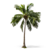 a palm tree on a isolate on transparent background png