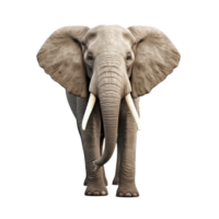Real image of a beautiful Elephant isolated on transparent or transparent background png