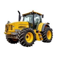 Agricultural towing tractor for farming on a transparent background png