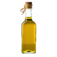 Olive oil in bottle, isolated on transparent background png