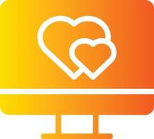 dating app in flat design style vector