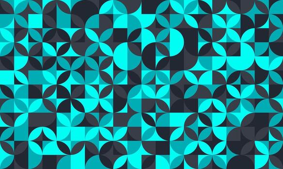 Geometric pattern with minimal shapes and artistic mosaic. Ideal for posters, backgrounds, or seamless textile designs with a trendy and modern feel. vector