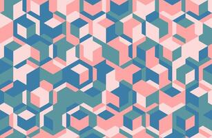 Geometric pattern with minimal shapes and artistic mosaic. Ideal for posters, backgrounds, or seamless textile designs with a trendy and modern feel. vector