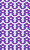 A repeating pattern of purple and blue hexagons on a white background. vector