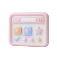 Colorful and playful design of buttons for digital applications and user interfaces. png