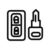 Remote Keyless Entry System icon line vector