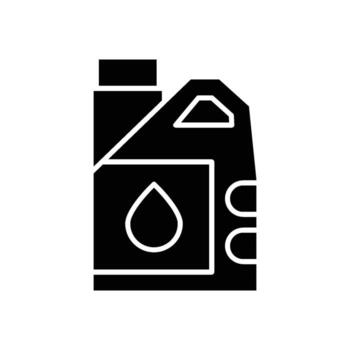 motor petróleo mantenimiento icono sólido vector