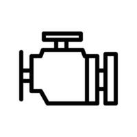Engine Start Mechanism icon line vector
