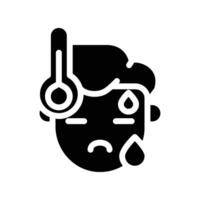 Fever icon - solid vector