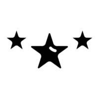 rating icon - Solid vector