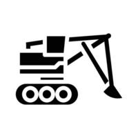 Trencher Machine icon - solid vector