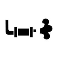 Exhaust System Function icon solid vector
