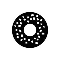 Fresh Bagels icon - solid vector