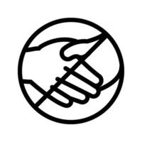Avoid icon - line vector