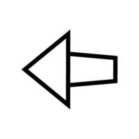 turn signal icon line vector