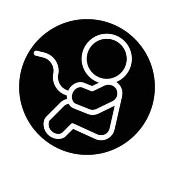 feto icono - sólido vector