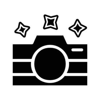 Wedding - Camera icon solid vector