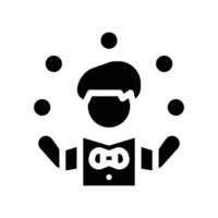 Juggler Performance icon solid Design vector