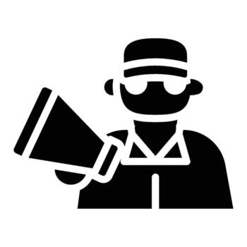 director icon - Solid vector