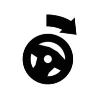 turn right icon solid vector