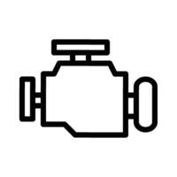 engine icon line vector
