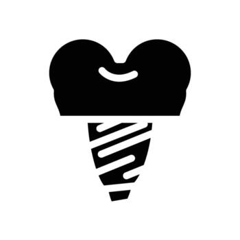 Dentures Icon - solid vector