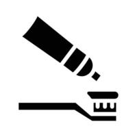 Toothbrush Icon - solid vector