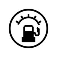 gas meter icon solid vector